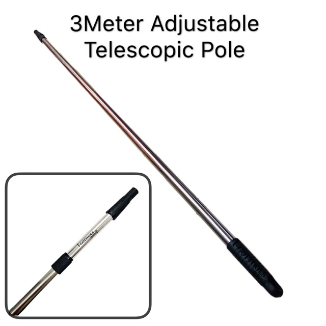 3meter Twisted Lock Stainless Steel Extension Pole /Adjustable