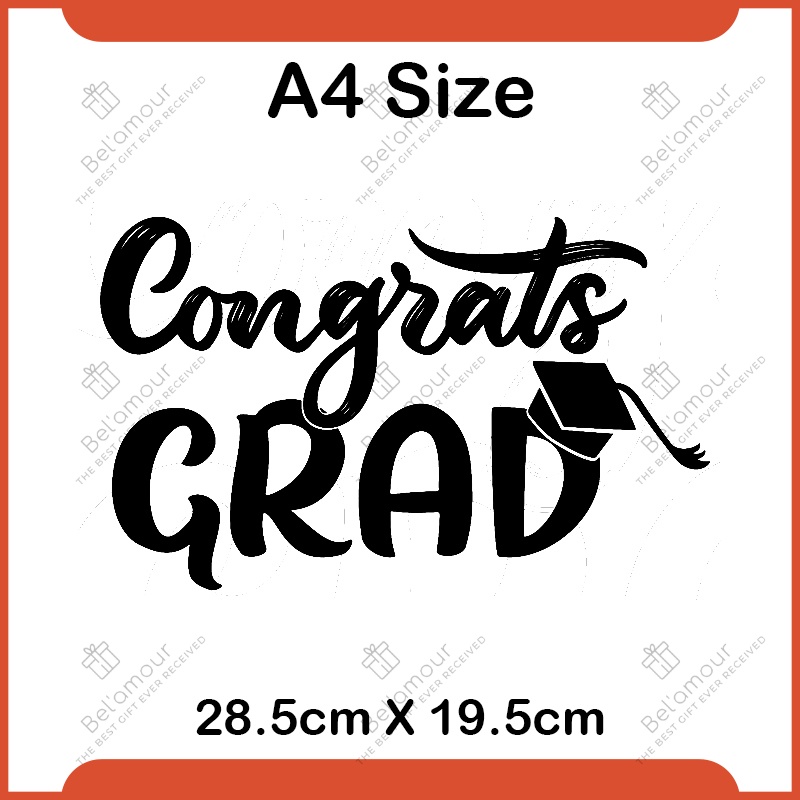 18-36 inch DIY Congrats Grad / Grand Opening / Congratulations BOBO ...