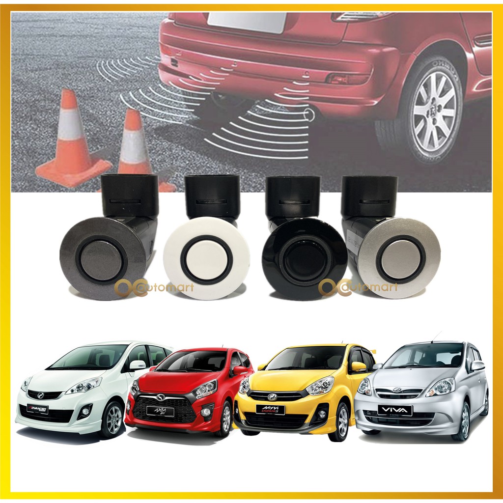 Perodua Myvi Axia Viva Alza All model Reverse Sensor Back Sensor Black ...
