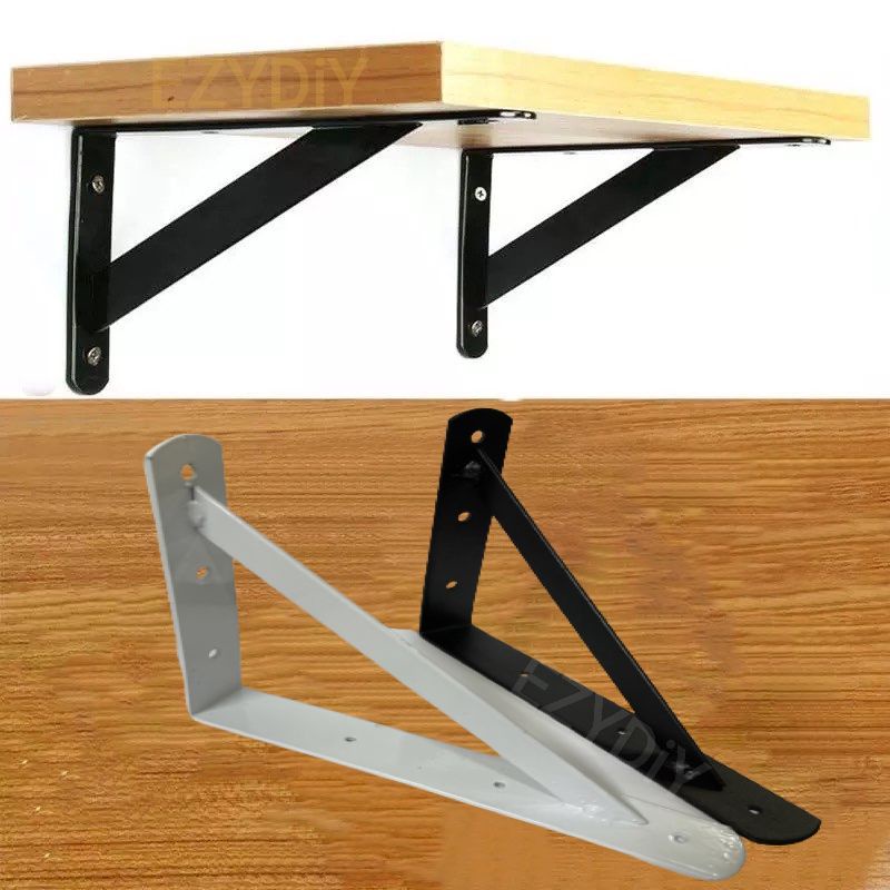 6inch x 8inch Heavy Duty Metal Shelf Bracket L Shape Bracket Corner ...