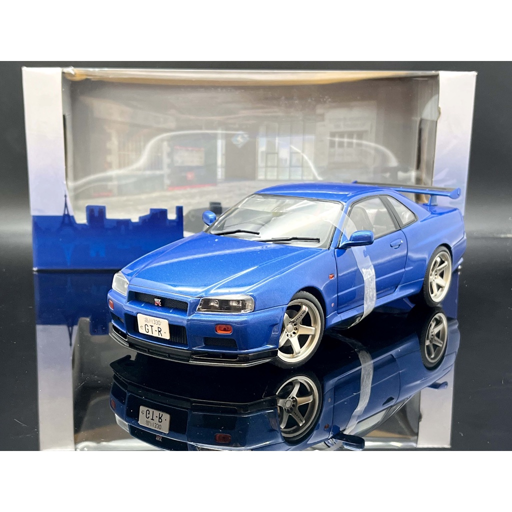 Solido 1/18 Nissan GT-R R34 blue Nismo Rim MASH | Shopee Malaysia