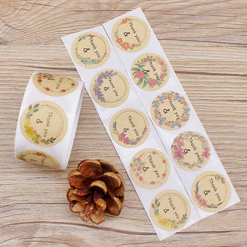 Christmas Party/Happy Brithday Stickers 2.5cm 100pcs Round Label ...