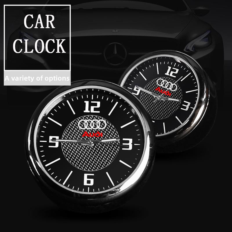 Audi Car Mini Clock Quartz Clock Night Accessories For A3 8l A1 Q5 TT