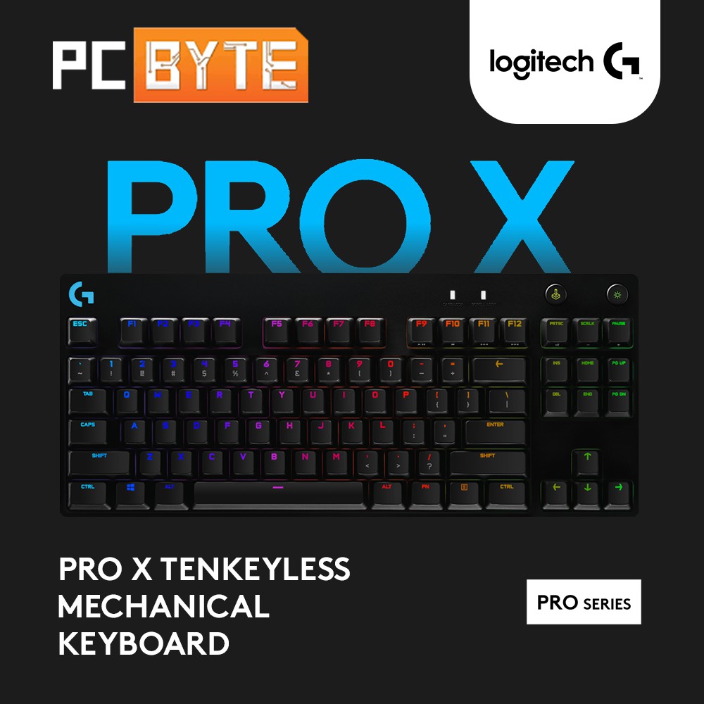 Logitech G Pro X Mechanical Gaming Keyboard UserSwappable ProGrade