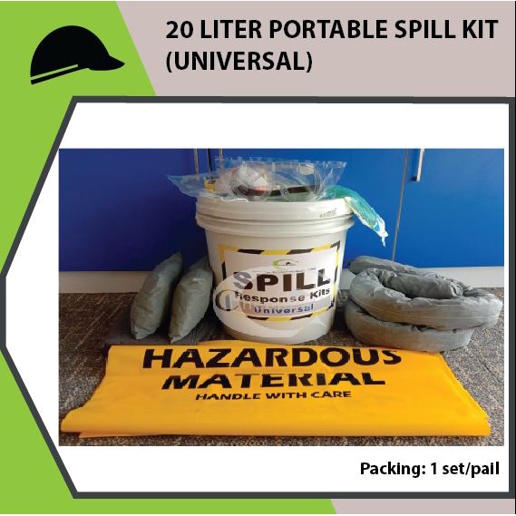 20 LITER PORTABLE SPILL KIT (UNIVERSAL) Shopee Malaysia