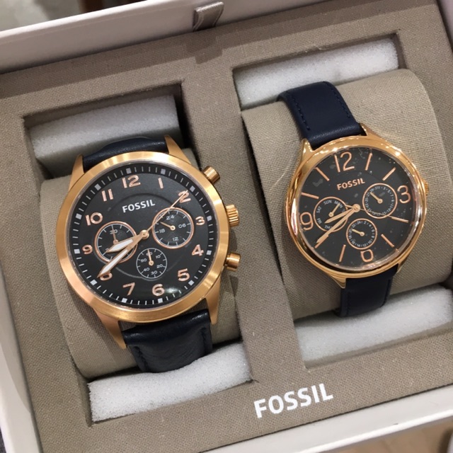 Fossil Watch Couple Set BQ2186SET Shopee Malaysia