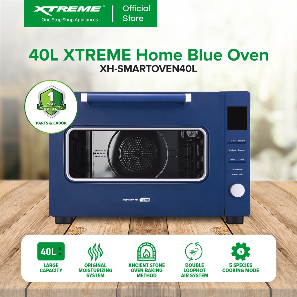 X-SERIES 40L Convection Oven with 5 Species Baking Mode (Blue) (XH ...