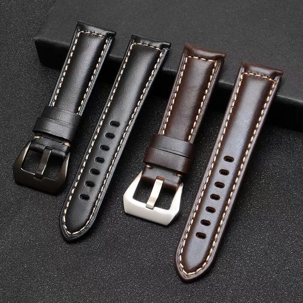 22mm 24mm 26mm Panerai Style Handmade Vintage Cowhide Outermost Layer ...