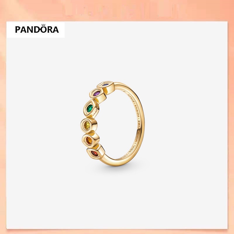 925 Silver Pandora Marvel The Avengers Infinity Stones Ring | Shopee ...