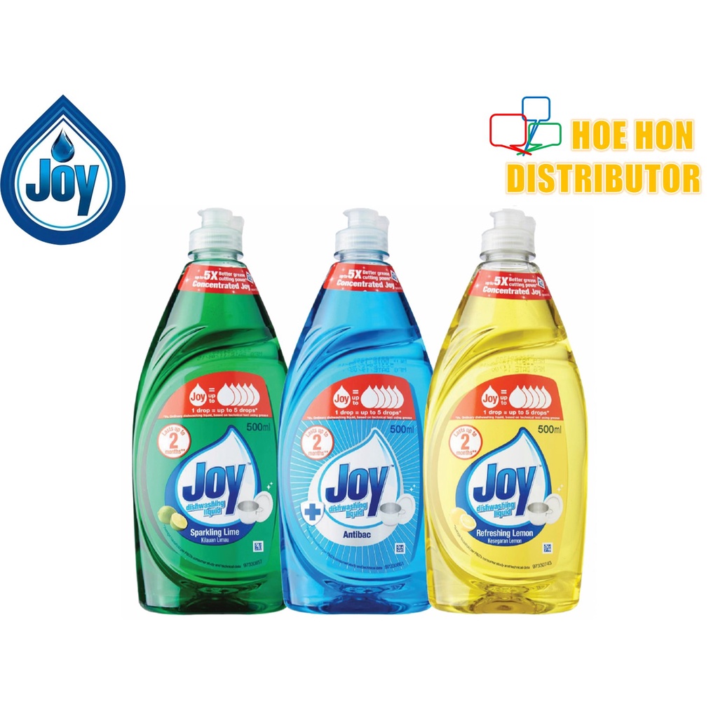 Joy Concentrated Dishwash Liquid Sparkling Lime Refreshing Lemon Anti ...