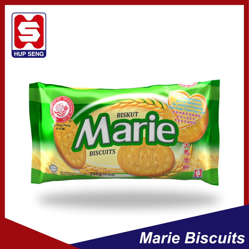 Hup Seng biskut Marie original paket cap ping pong 298g | Shopee Malaysia