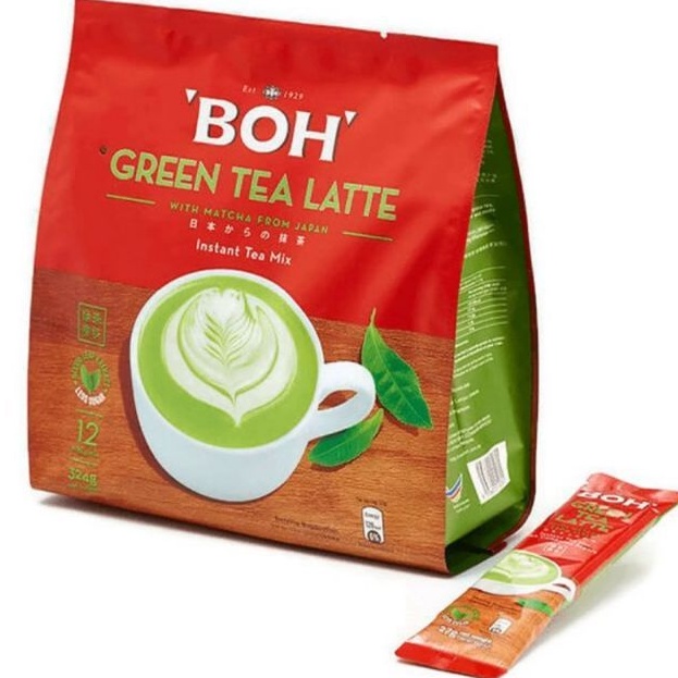Boh Green Tea Latte X 1 pack (Teh hijau latte) 27G Shopee Malaysia