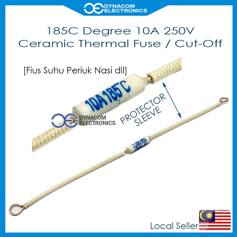 Rice Cooker Thermal Fuse 185C Degree 250V 10A Thermal Fuse CutOff