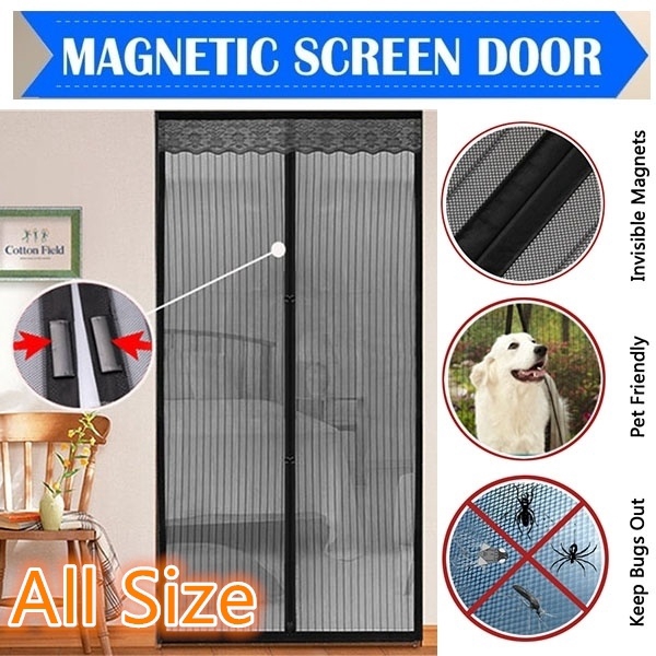 2020 New Summer Anti Mosquito Door Curtain Mesh Door Insect Fly Bug Net ...