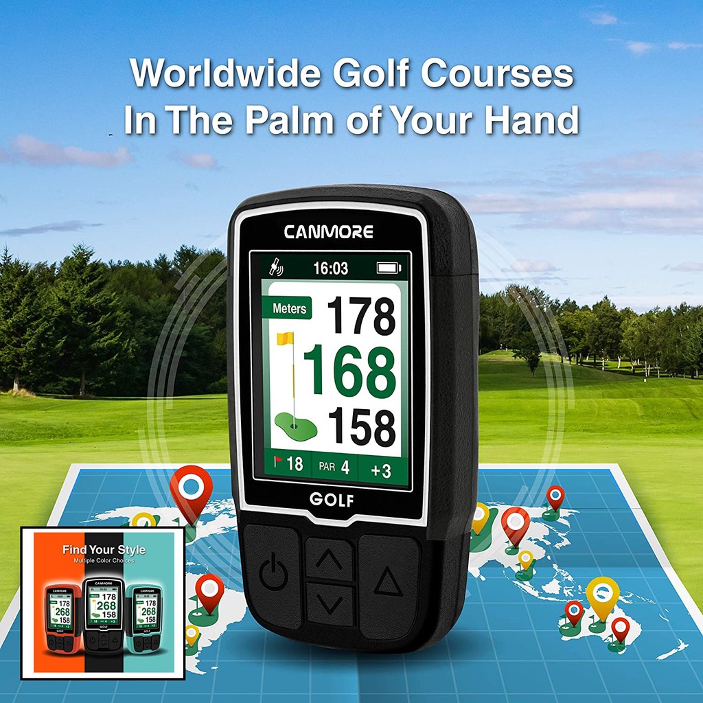 CANMORE HG 200 Handheld Golf GPS GLOBAL TOP 10 40 000 Courses Worldwide 4 ATM Waterproof 1Yr Malaysia Warranty Shopee Malaysia