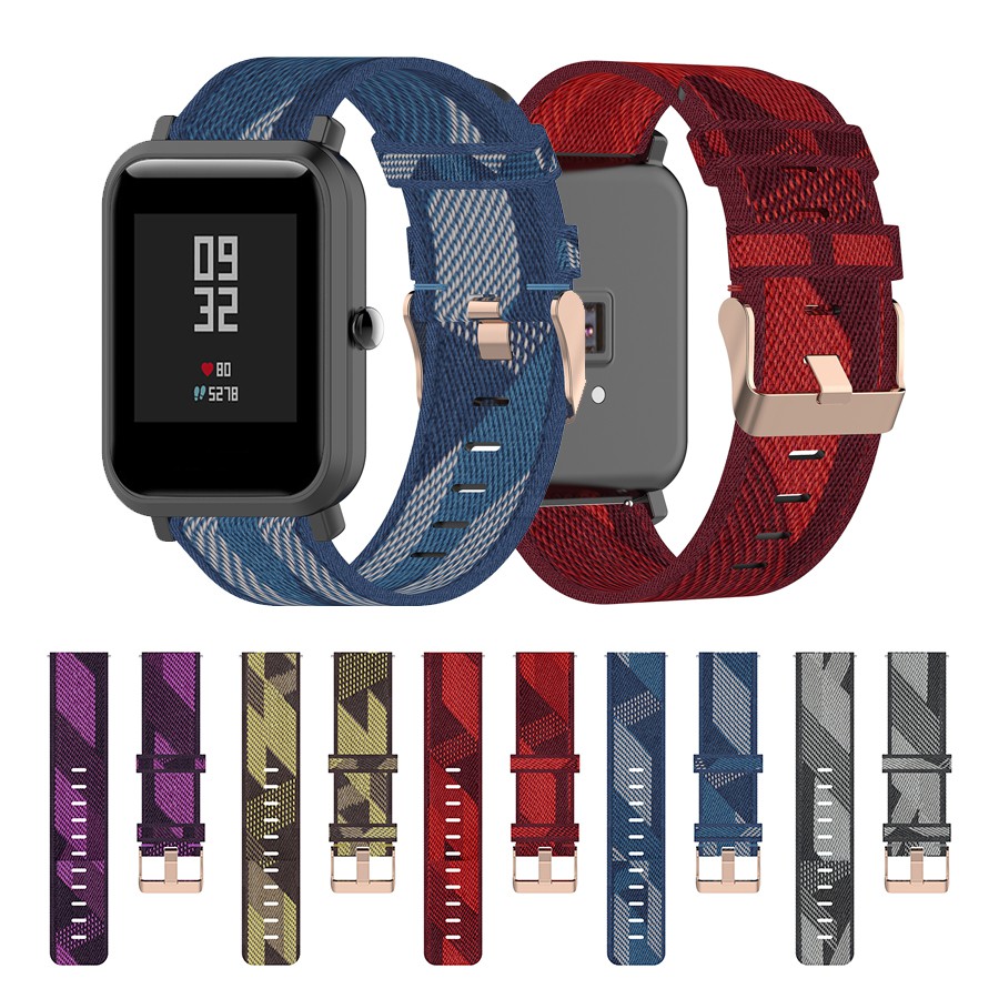 Amazfit bip watch 2025 strap size