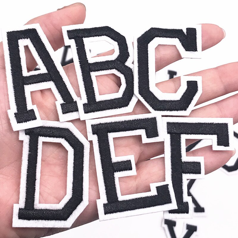 1PCS New Design Letter Alphabet Patch Iron on Applique Sewing Supplies ...