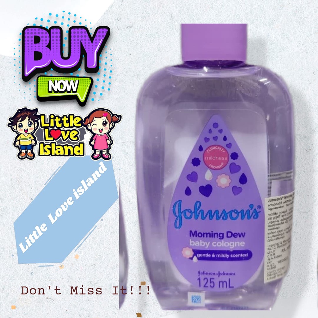 Johnson's Baby Cologne morning dew (125ml) Shopee Malaysia