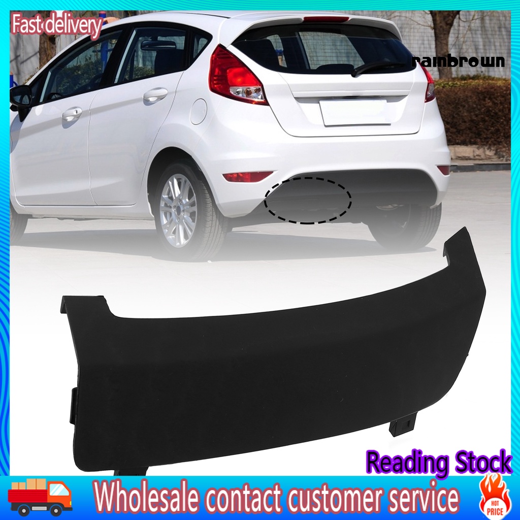Tow Hook Cover Perfect Match Heatresistant Black ABS Rear Bumper