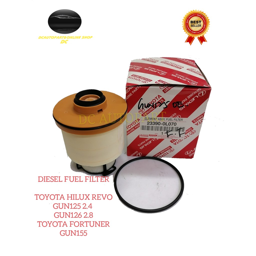 Original Diesel Fuel Filter Toyota Hilux Revo Gun125 2 4 Gun126 2 8 Fortuner Gun155 23390 0l070