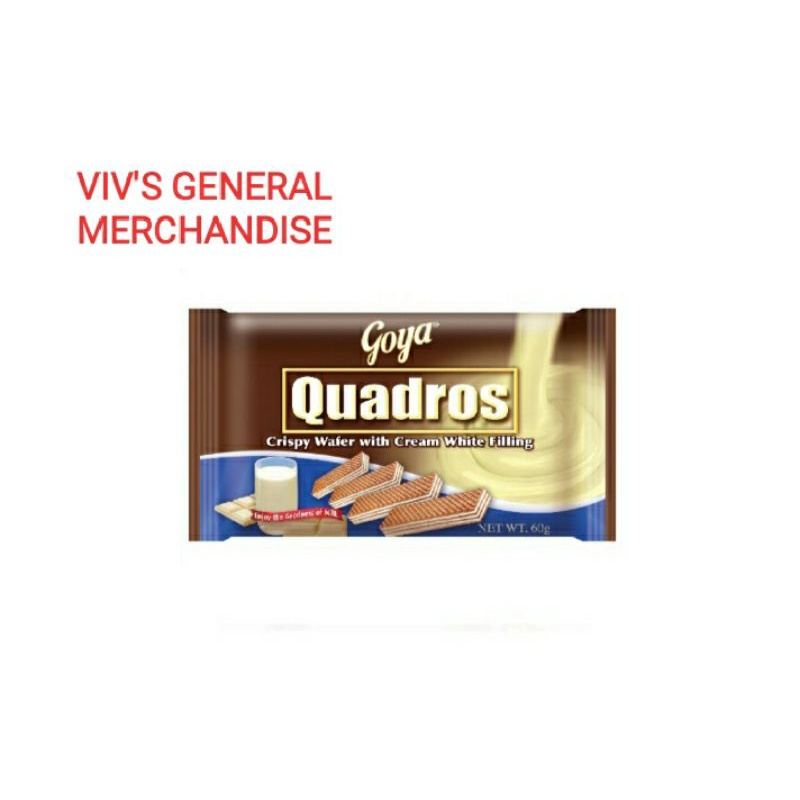 Goya Quadros Crispy Wafer White Filling ( 60g ) | Shopee Malaysia