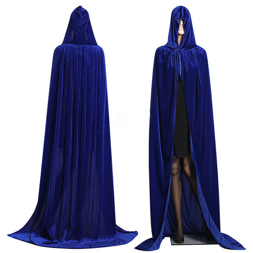 Aorme deluxe Velvet Cape Cloak with Hood Halloween hotsell Medieval Capes Hooded & mask