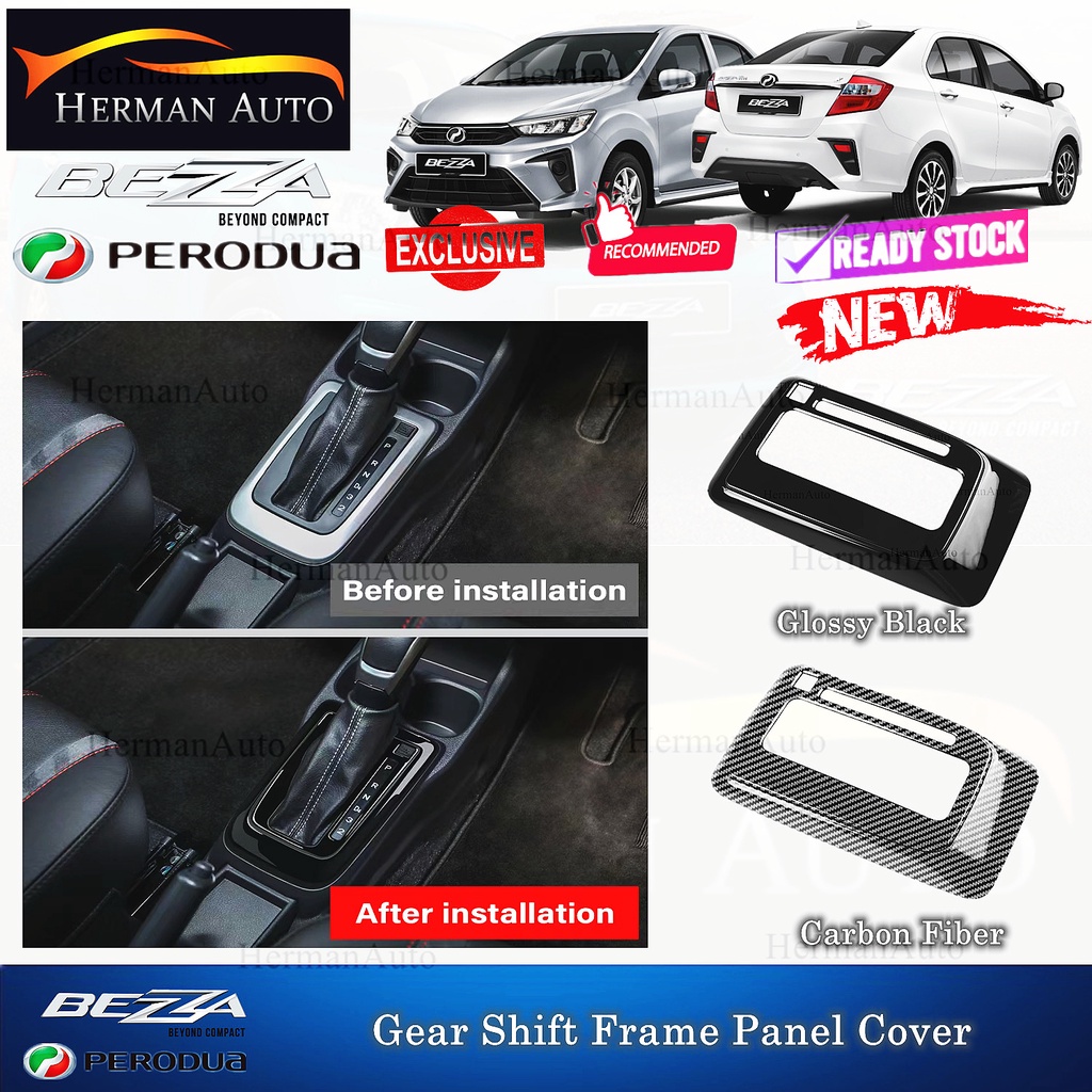 HermanAuto Perodua Bezza Gear Shift Panel Frame Cover Garnish ...