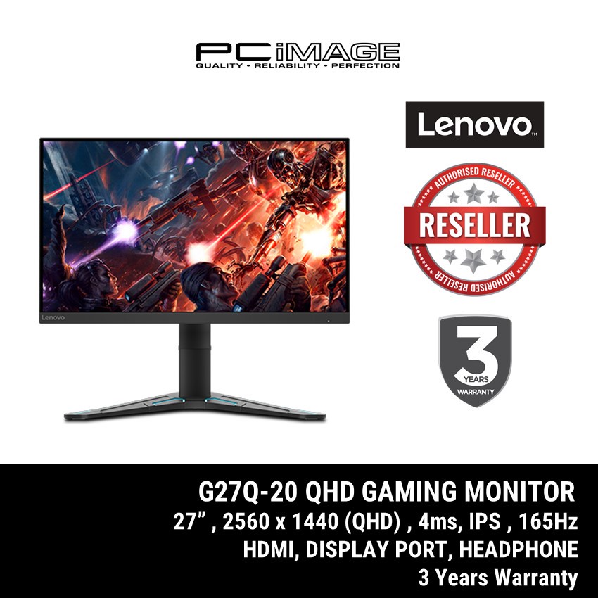 lenovo g27q 20 27 qhd 165hz 1ms ips gaming monitor