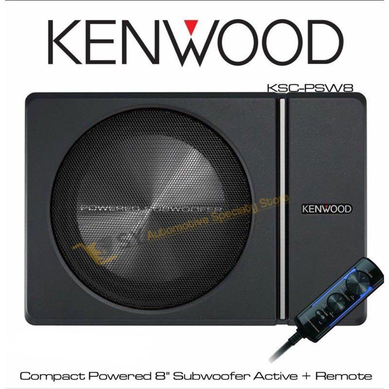 Kenwood 250w powered underseat 2024 subwoofer