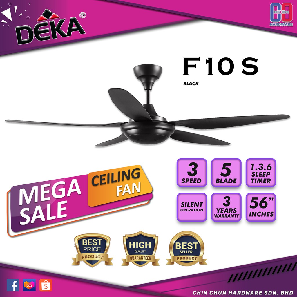 DEKA DF40P 4 BLADE /1 UNIT DEKA KRONOS F10S 5 BLADE / KIPAS SILING