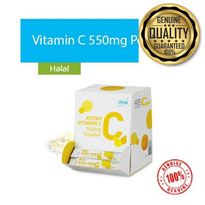 READY STOCK!! Atomy Vitamin C 550mg x90 Sachet Powder(Malaysia Halal