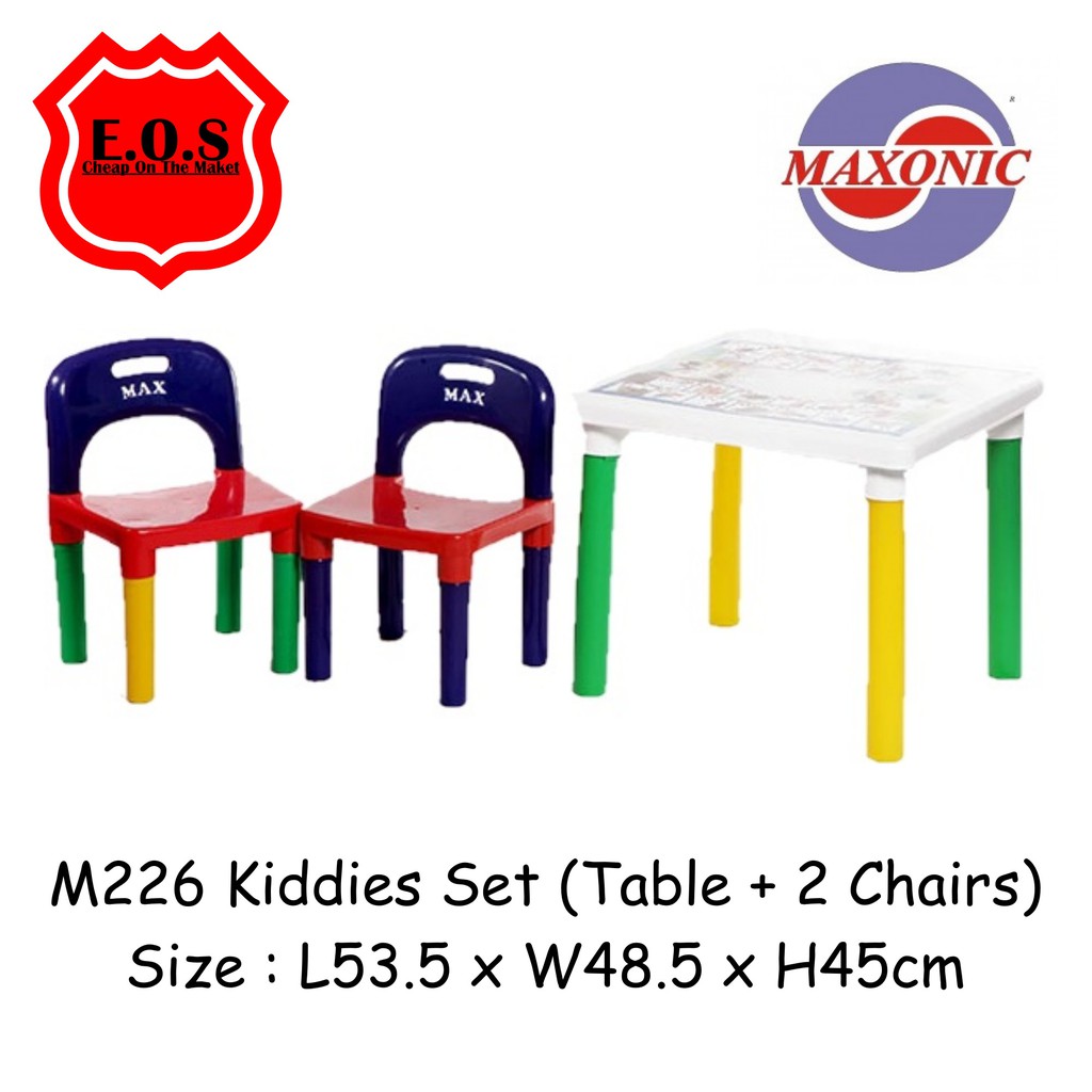 Maxonic Kids Study Table & Chair / ABC Table & Chair / Meja Kerusi