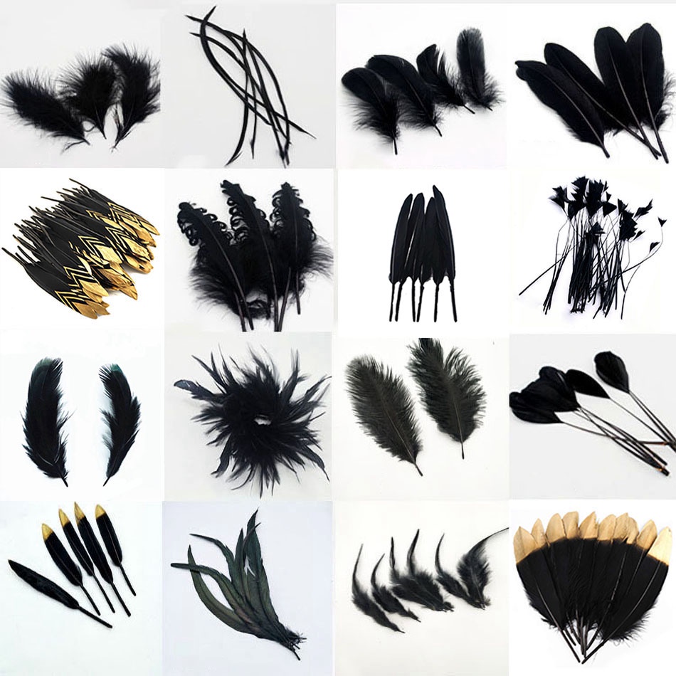 20pcs Colored Feather For Diy Crafts, Earrings, Clothing Accessories