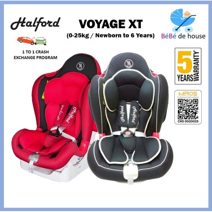 (MIROS Approved) Halford Voyage XT Convertible Baby Car Seat Group 0+/1