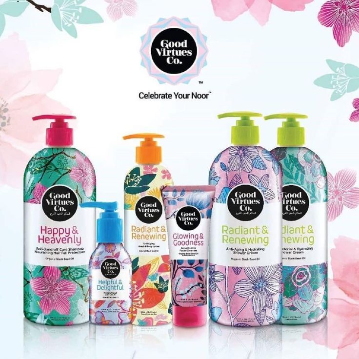 Good Virtues Co Feminine Wash 150ml, Healthy Hair Shampoo 80ml & Shower