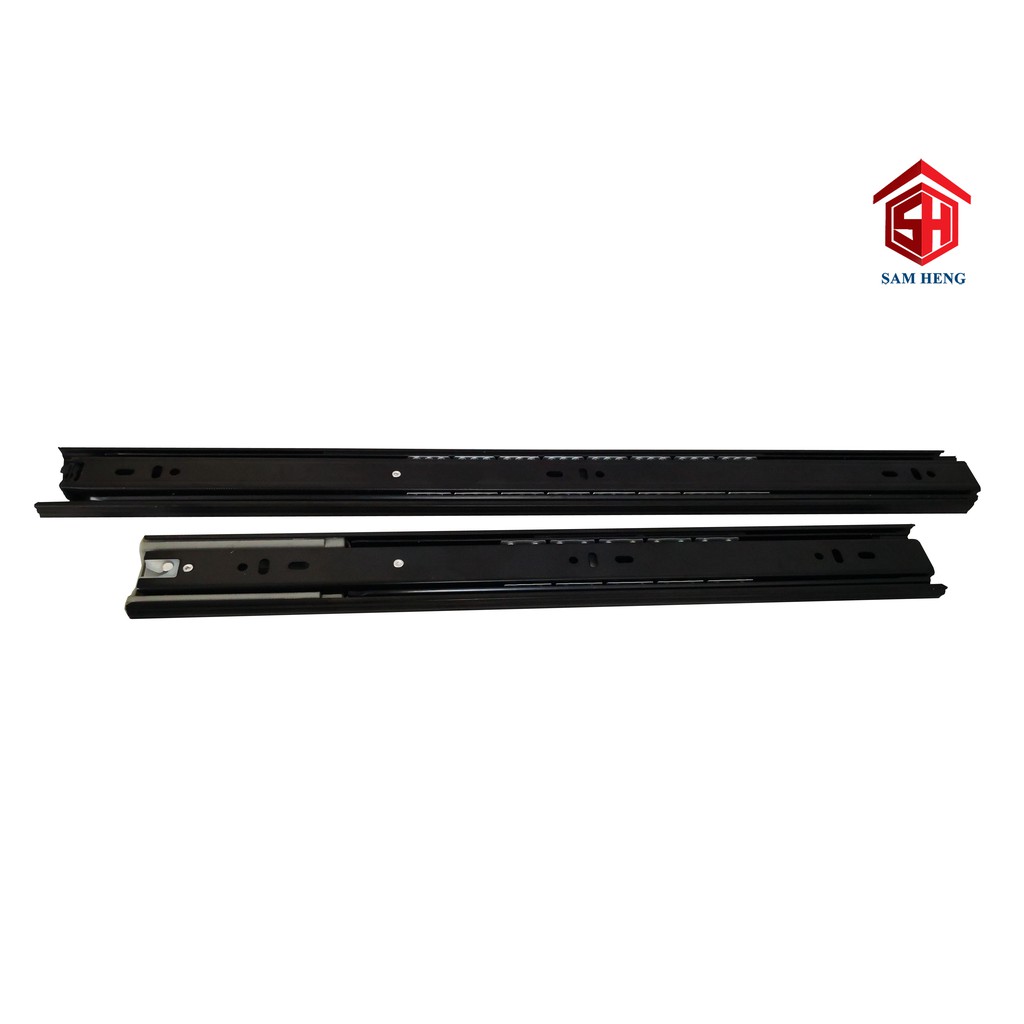 Cabinet Heavy Duty Black Full Extension Drawer Slide Soft Close Roller ...