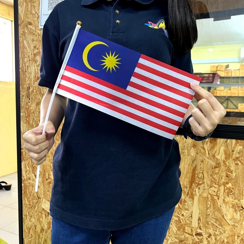 Hand Flag Malaysia Flag Bendera Malaysia Polyester Bendera Tangan 26 X 14cm Wholesales Borong