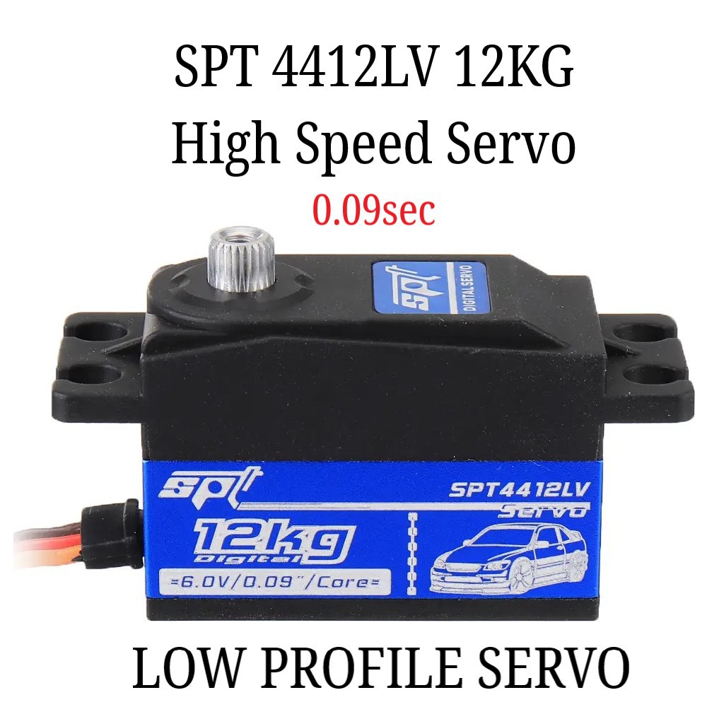 Servo SPT 4412LV 12kg 0.09Sec High Speed Low Profile Metal Gear