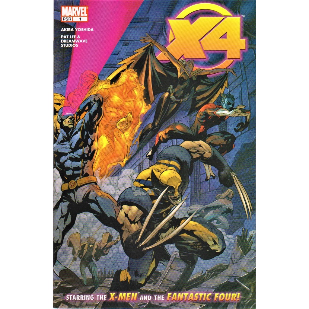 Marvel X4 XMen Vs Fantastic Four 15 (2005) Pat Lee artwork Shopee