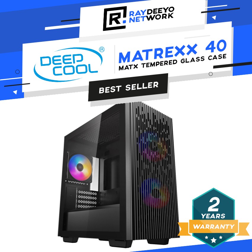 Deepcool Matrexx 40 TG Tempered Glass mATX Case [Matx,Mini-ITX] (Bundle ...