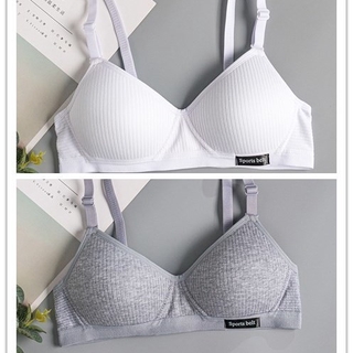 ☜Pure cotton underwear high school girls Korean style AB cup bra