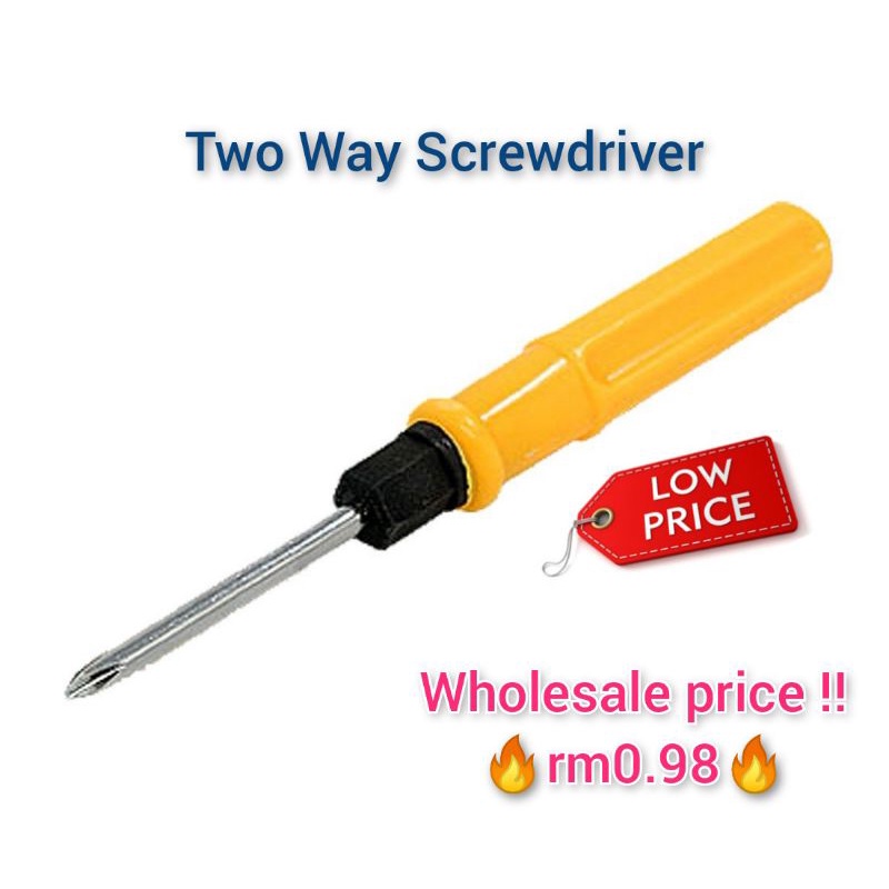 Two sale headed screwdriver