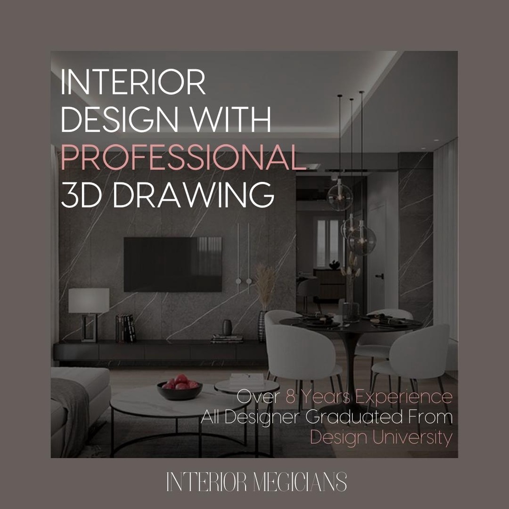 Interior Design Professional 3D Drawing Living Bedroom Kitchen 3ds Max ...