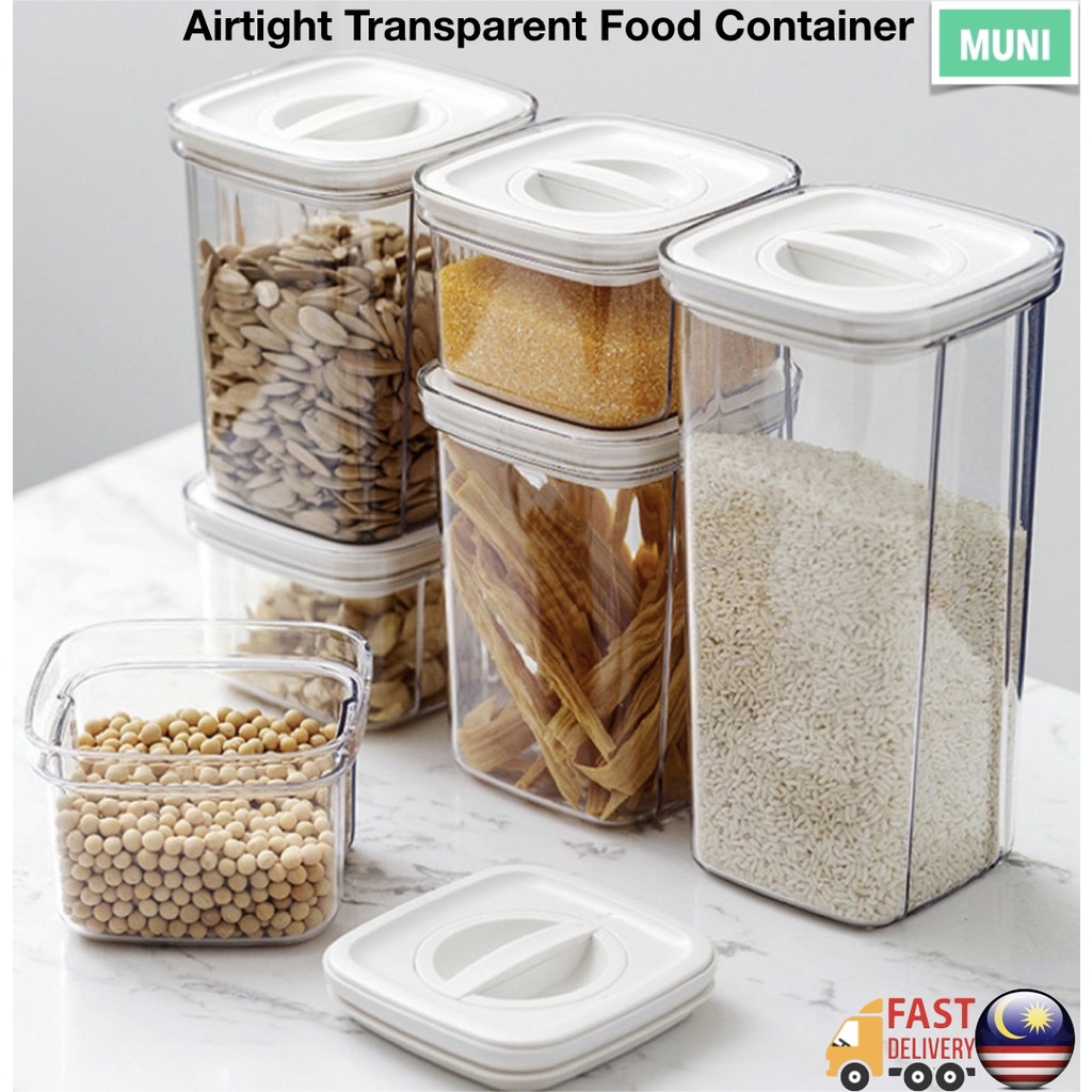 Twist Lock Airtight Container Food Storage Bekas Kedap Udara Food ...