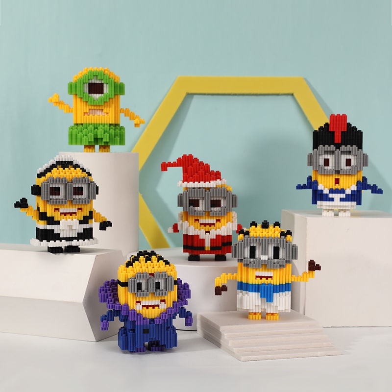 The Minions Cartoon Buliding Nano Block Magic Block Mini Cartoon