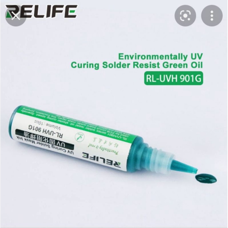RELIFE RLUVH 901G UV CURING SOLDER MASK INK REPAIRING PAINT GREEN