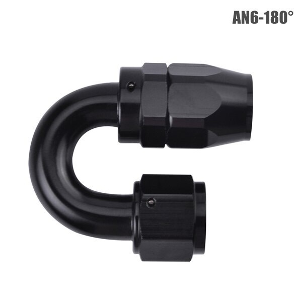 thumbnail image 2 of POSENG AN4 AN6 AN8 AN10 AN12 Swivel Hose End Fitting Adapter | 0/45/90/180 Degree | Oil Fuel Gas 2 of 6