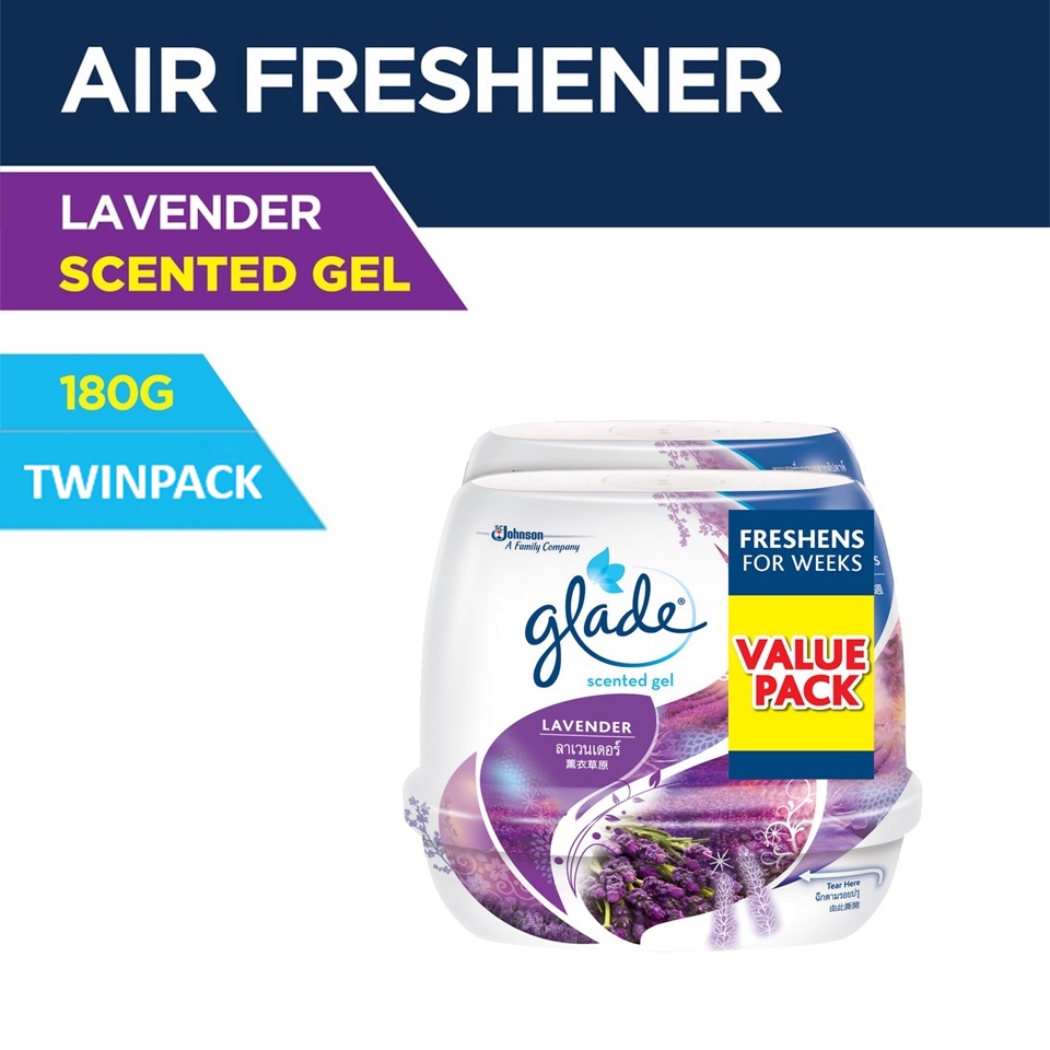 Glade Scented Gel Lavender 180g [twinpack] Shopee Malaysia