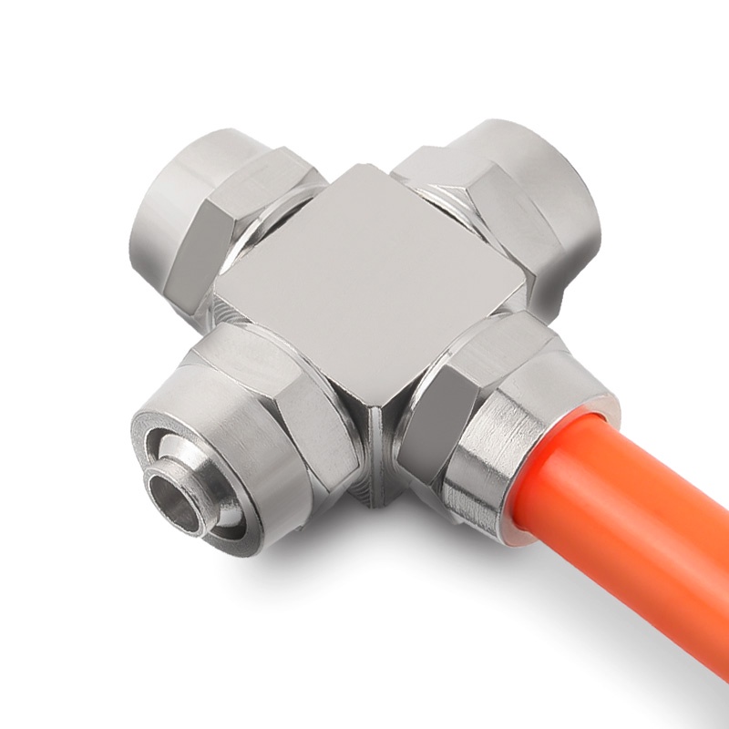 KPV KPE KPU PZA Copper Plated Nickel Pneumatic Air Quick Connector For ...