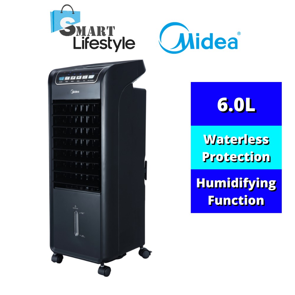 Midea Air Cooler with Humidifying Function (6.0L) MAC106ABK MAC106A